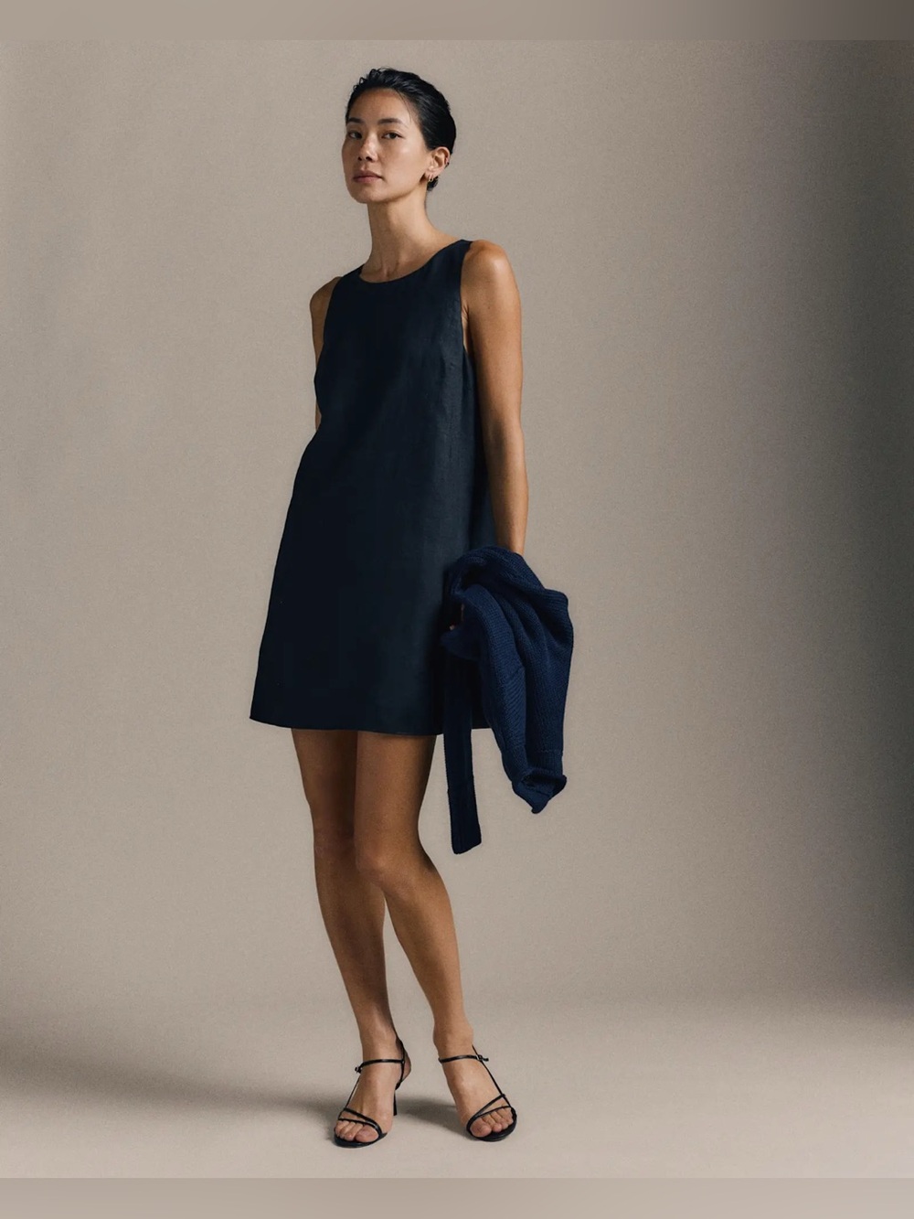 QUINCE 100% European Linen Tank Mini Dress